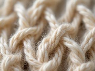 Gros plan sur un motif de tissage texturé