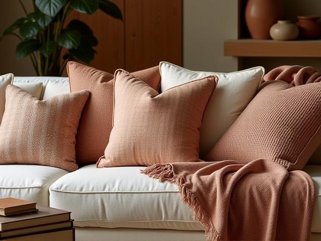 Collection de coussins tissés à la main